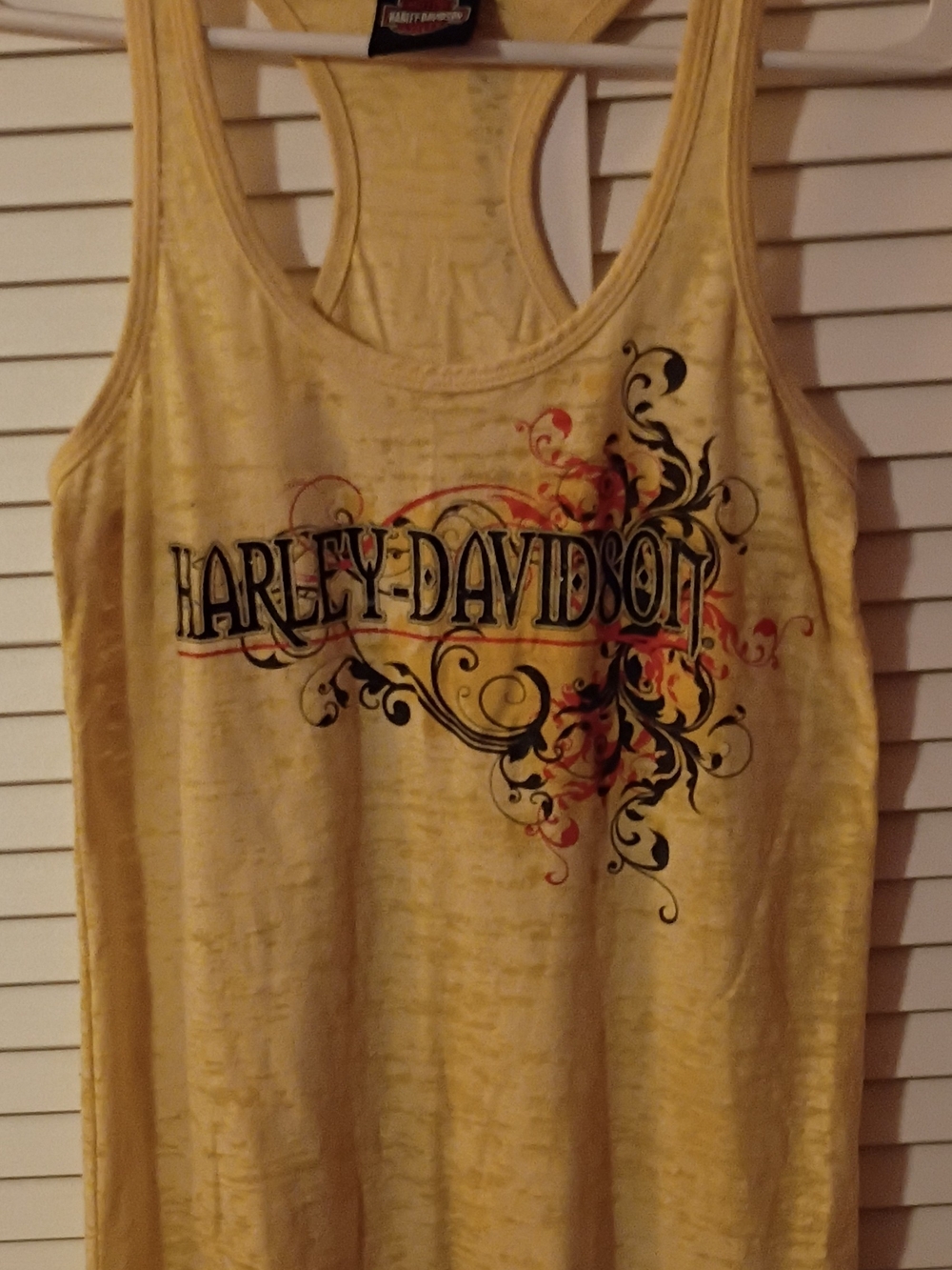 Harley-Davidson Yellow Graphic Tank Top